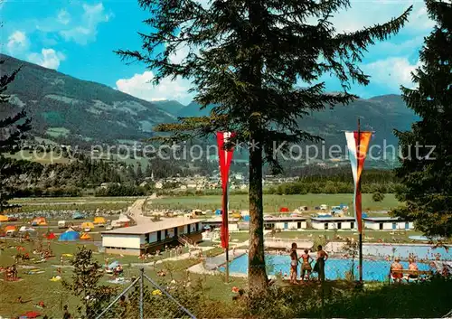 AK / Ansichtskarte Dellach_Drautal Waldbad und Campingplatz Dellach_Drautal