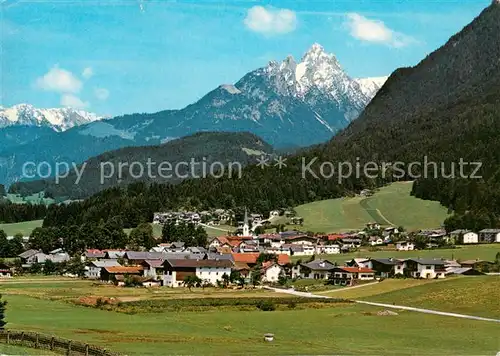 AK / Ansichtskarte Bad_Haering_Tirol mit Wildem Kaiser Bad_Haering_Tirol