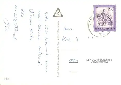 AK / Ansichtskarte Flirsch Kirche Panorama Flirsch