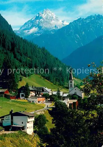 AK / Ansichtskarte Gaschurn_Vorarlberg Ortsansicht mit Vallula Gaschurn Vorarlberg