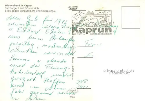 AK / Ansichtskarte Kaprun mit Schaufelberg und Oberpinzgau Kaprun