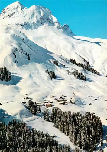 AK / Ansichtskarte Warth_Vorarlberg mit Warther Horn und Karhorn Warth Vorarlberg