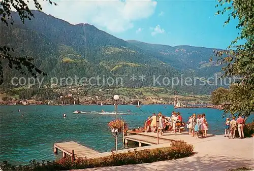AK / Ansichtskarte Ossiachersee Blick vom Lido auf Gerlitzen und Kanzelbahn Ossiachersee