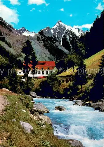AK / Ansichtskarte Zillertal_Tirol Gasthof Pension Zillergrund mit Brnadbergkolm Zillertal_Tirol