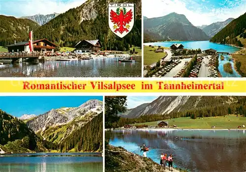 AK / Ansichtskarte Vilsalpsee Seepartien im Tannheimer Tal Vilsalpsee