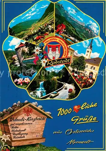 AK / Ansichtskarte Radstadt Tauern Dachstein Schloss Kirche Alpenstrasse Radstadt