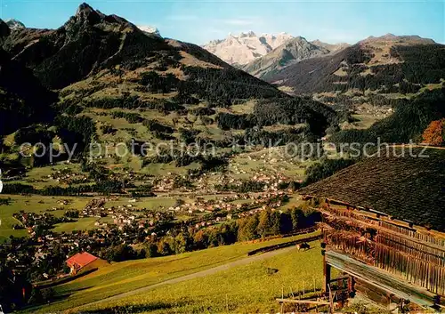 AK / Ansichtskarte Tschagguns_Vorarlberg mit Mittagspitze Sulzfluh Drei Tuerme und Golm Tschagguns Vorarlberg