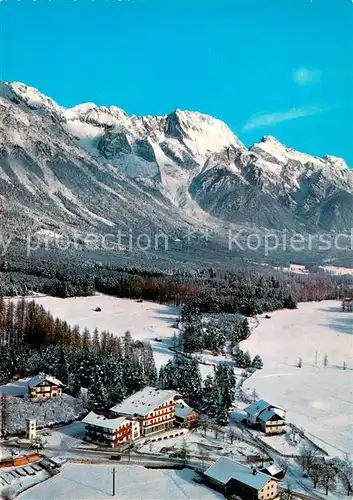 AK / Ansichtskarte Obsteig_Tirol Panorama mit Hotel Tyrol Obsteig_Tirol