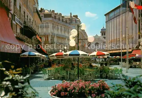 AK / Ansichtskarte Grenoble Place Grenette Cafes Restaurants Grenoble
