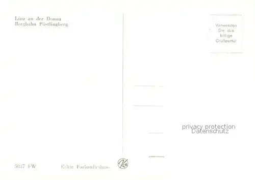 AK / Ansichtskarte Linz_Donau Bergbahn P?stlingberg Linz_Donau