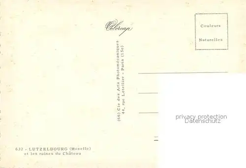 AK / Ansichtskarte Lutzelbourg  Lutzelbourg