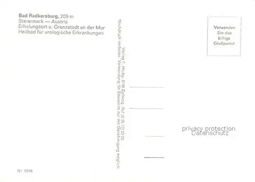 AK / Ansichtskarte Bad_Radkersburg Erholungsort Grenzstadt an der Mur Fliegeraufnahme Bad_Radkersburg
