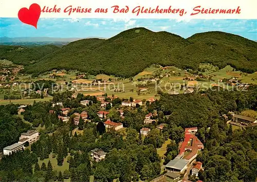 AK / Ansichtskarte Bad_Gleichenberg Kurort mit Kurmittelhaus Kurpark Schloss Gleichenberg Fliegeraufnahme Bad_Gleichenberg