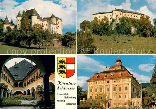 AK / Ansichtskarte Kaernten Kaerntner Schloesser Frauenstein Hollenburg Hollegg Boeckstein Kaernten
