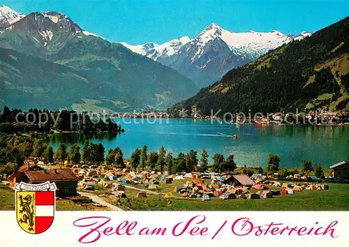 AK / Ansichtskarte Zell_See Panorama mit Kitzsteinhorn Zell_See