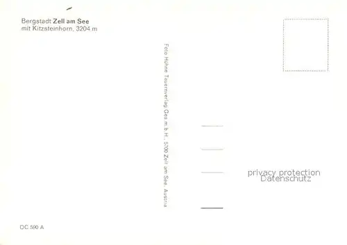 AK / Ansichtskarte Zell_See Panorama mit Kitzsteinhorn Zell_See