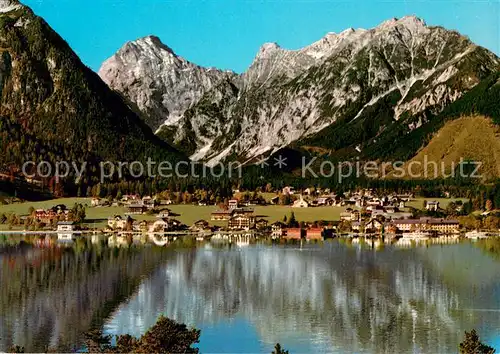 AK / Ansichtskarte Pertisau_Achensee Panorama mit Sonnjoch Pertisau Achensee