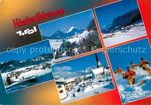 AK / Ansichtskarte Hinterthiersee Teilansichten Panorama Kirche Hinterthiersee