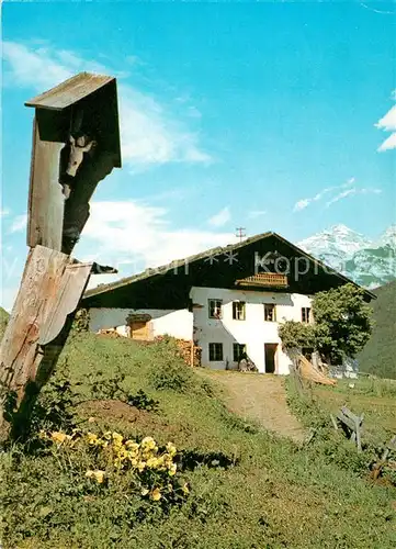 AK / Ansichtskarte Innsbruck Wegekreuz Bauernhaus Innsbruck