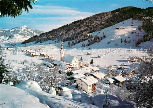 AK / Ansichtskarte Oberau_Tirol im Hochtal mit Hohe Salve Oberau Tirol