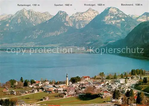 AK / Ansichtskarte St_Gilgen_Wolfgangsee Panorama mit Rettenkogel Sparber Rinnkogel und Bleckwand St_Gilgen_Wolfgangsee