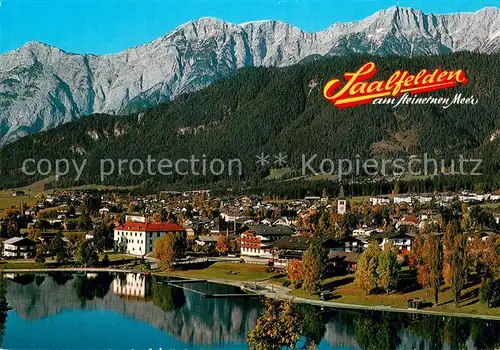 AK / Ansichtskarte Saalfelden_Steinernes_Meer Ritzensee mit Strandbad und Sportzentrum Saalfelden_Steinernes