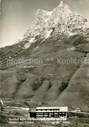 AK / Ansichtskarte Hochkrumbach Gasthof Adler mit Widderstein Hochkrumbach