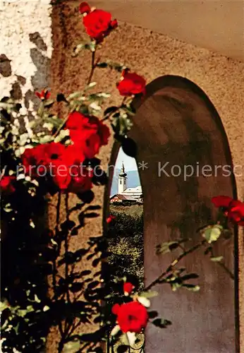AK / Ansichtskarte Hittisau_Vorarlberg Torbogen Durchblick auf Kirche Hittisau Vorarlberg