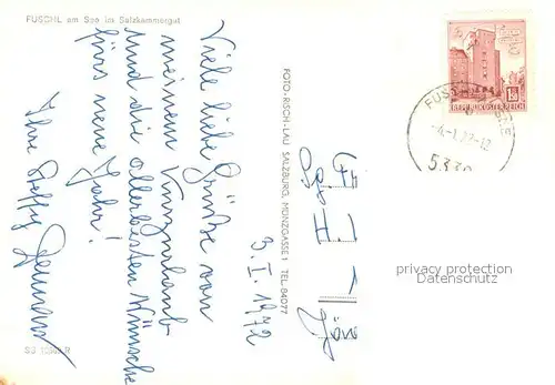 AK / Ansichtskarte Fuschl_See_Salzkammergut Panorama Fuschl_See_Salzkammergut