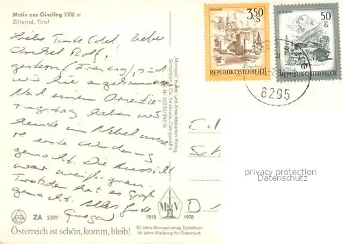 AK / Ansichtskarte Ginzling Kirche Ginzling