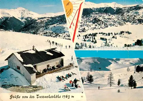 AK / Ansichtskarte Turracher_Hoehe Bergstation mit Bueffet und Liege Terrasse Turracher Hoehe