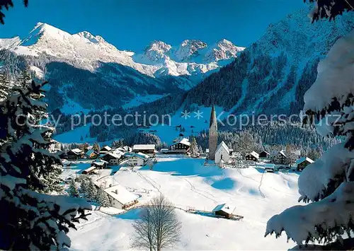 AK / Ansichtskarte Mittelberg_Kleinwalsertal mit Schafalpenkoepfe und Hammerspitze Mittelberg_Kleinwalsertal