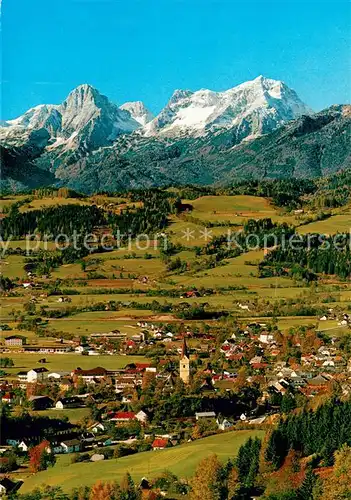 AK / Ansichtskarte Windischgarsten Fliegeraufnahme mit Totem Gebirge Spitzmauer Grosser Priel Windischgarsten