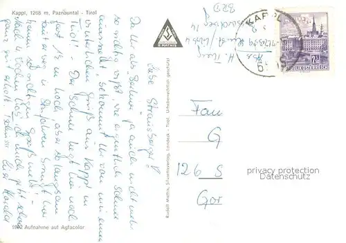 AK / Ansichtskarte Kappl_Tirol Ortsmotiv mit Kirche im Paznauntal 