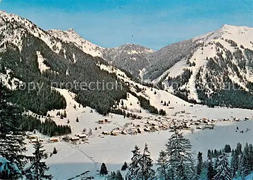 AK / Ansichtskarte Nesselwaengle_Tirol im Tannheimertal mit Schneetal Nesselwaengle_Tirol