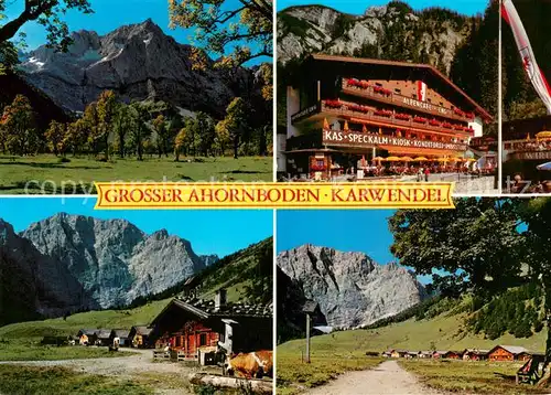 AK / Ansichtskarte Hinterriss_Tirol Gr Ahornboden Alpencafe Eng Sonnenterrasse Talschluss Hinterriss Tirol