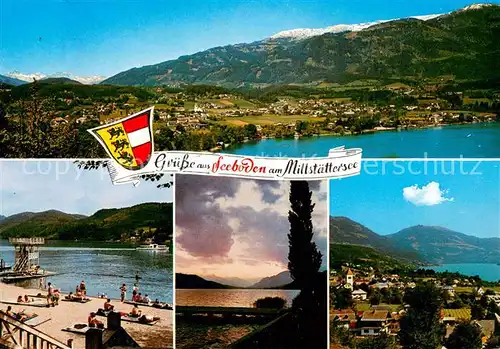 AK / Ansichtskarte Seeboden_Millstaettersee Panorama Promenade Seeblick Teilansicht Seeboden_Millstaettersee