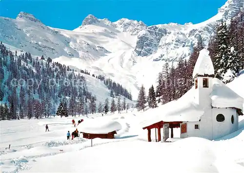 AK / Ansichtskarte Stubaital Bergkirche  Schlickeralm Hoher Burgstall Stubaital