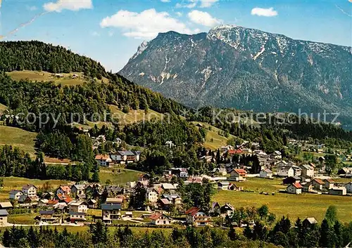 AK / Ansichtskarte Bad_Goisern_Salzkammergut Panorama mit Jodschwefelbad und Sarstein Bad_Goisern_Salzkammergut