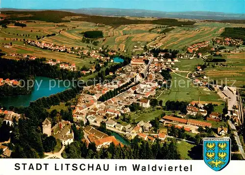 AK / Ansichtskarte Litschau Herrenteich Naturpark Fliegeraufnahme Litschau