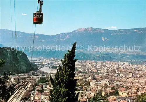 AK / Ansichtskarte Bolzano Panorama verso la Mendola e Funivia del Renon Bolzano