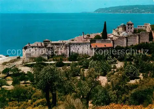 AK / Ansichtskarte Athos_Chalkidiki_Makedonien Mount Athos Monastery of Xenophontos Kloster Athos_Chalkidiki