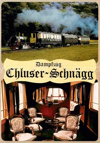 AK / Ansichtskarte Oensingen Dampfzug Chluser Schnaegg Salonwagen 411 Eisenbahn Dampflokomotive Oensingen