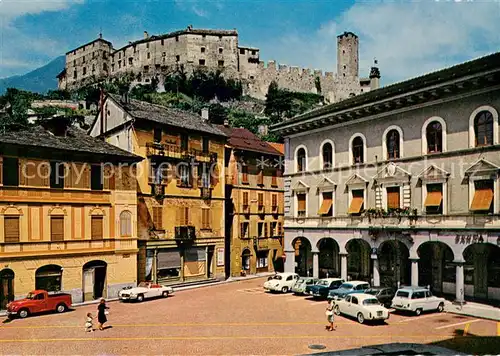 AK / Ansichtskarte Bellinzona Piazza Collegiata Castelgrande Bellinzona