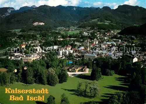 AK / Ansichtskarte Bad_Ischl_Salzkammergut Panorama Blick ueber den Kaiserpark mit Kaiservilla Bad_Ischl_Salzkammergut