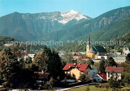 AK / Ansichtskarte Bad_Ischl_Salzkammergut Ortsansicht mit Kirche Blick zum Ziemnitz Noerdliche Kalkalpen Bad_Ischl_Salzkammergut