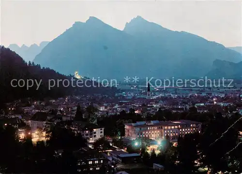 AK / Ansichtskarte Bad_Ragaz_Ragatz Stadtbild mit Blick zu Churfirsten Gonzen und Alvier Appenzeller Alpen 