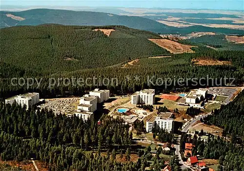 AK / Ansichtskarte Hahnenklee Bockswiese_Harz Hochwald Ferienpark Fliegeraufnahme Hahnenklee Bockswiese