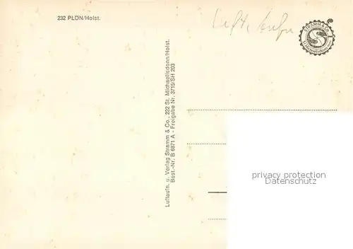 AK / Ansichtskarte Ploen_See Halbinsel Schloss Ploener See Seenlandschaft Holsteinische Schweiz Fliegeraufnahme Ploen_See