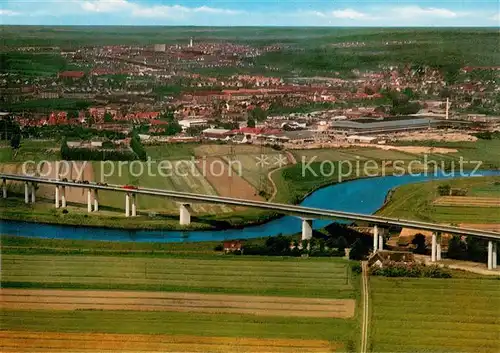 AK / Ansichtskarte Itzehoe Autobahnbruecke Fliegeraufnahme Itzehoe